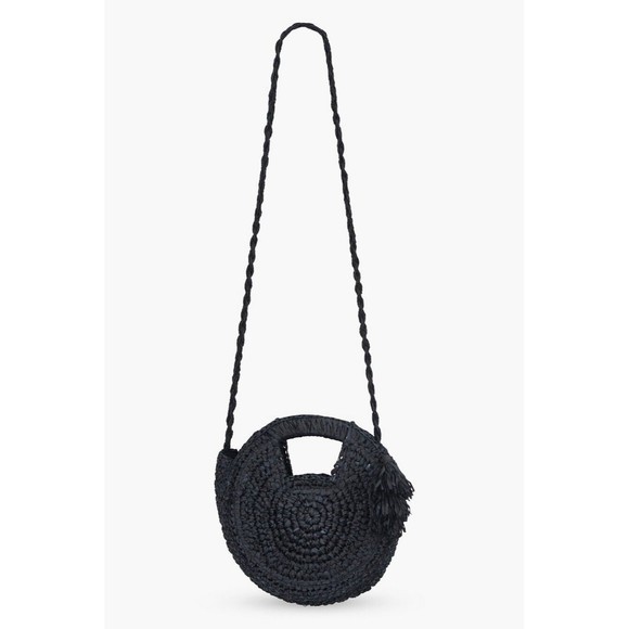 Lucky Brand Handbags - NWT Lucky Brand Black Woven Crossbody Bag